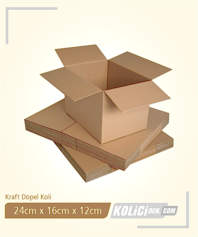 50x40x30cm Hazır Kraft Dopel Koli