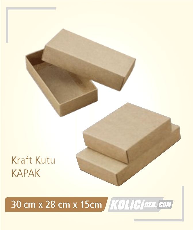30x28x15 kutu+kapak kraft